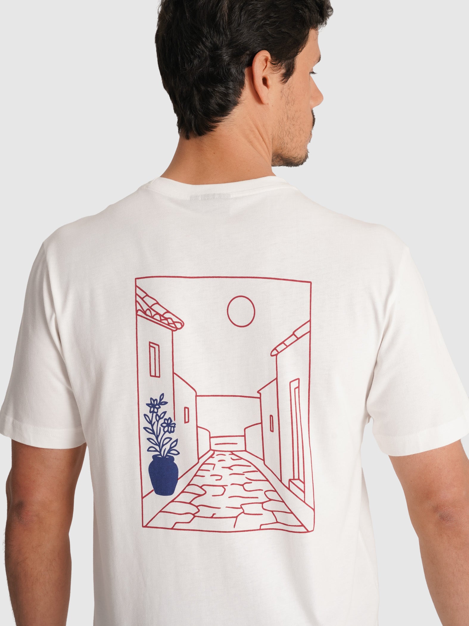 CAMISETA RAW MANGA CORTA REGULAR FIT MR. AZUL