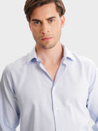 CAMISA MR AZUL SLIM FIT. AZUL