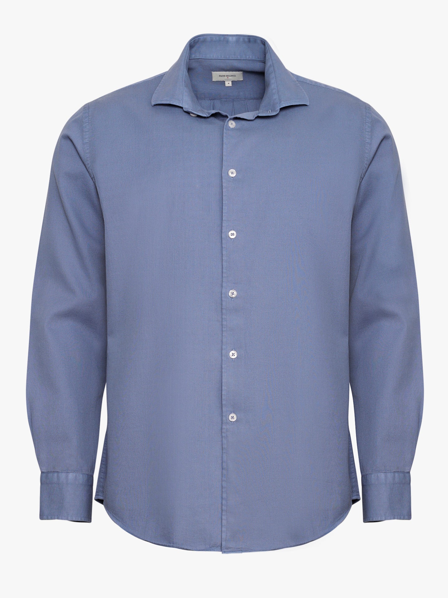CAMISA AZUL MANGA COMPRIDA REGULAR FIT MARK BELLUCCI