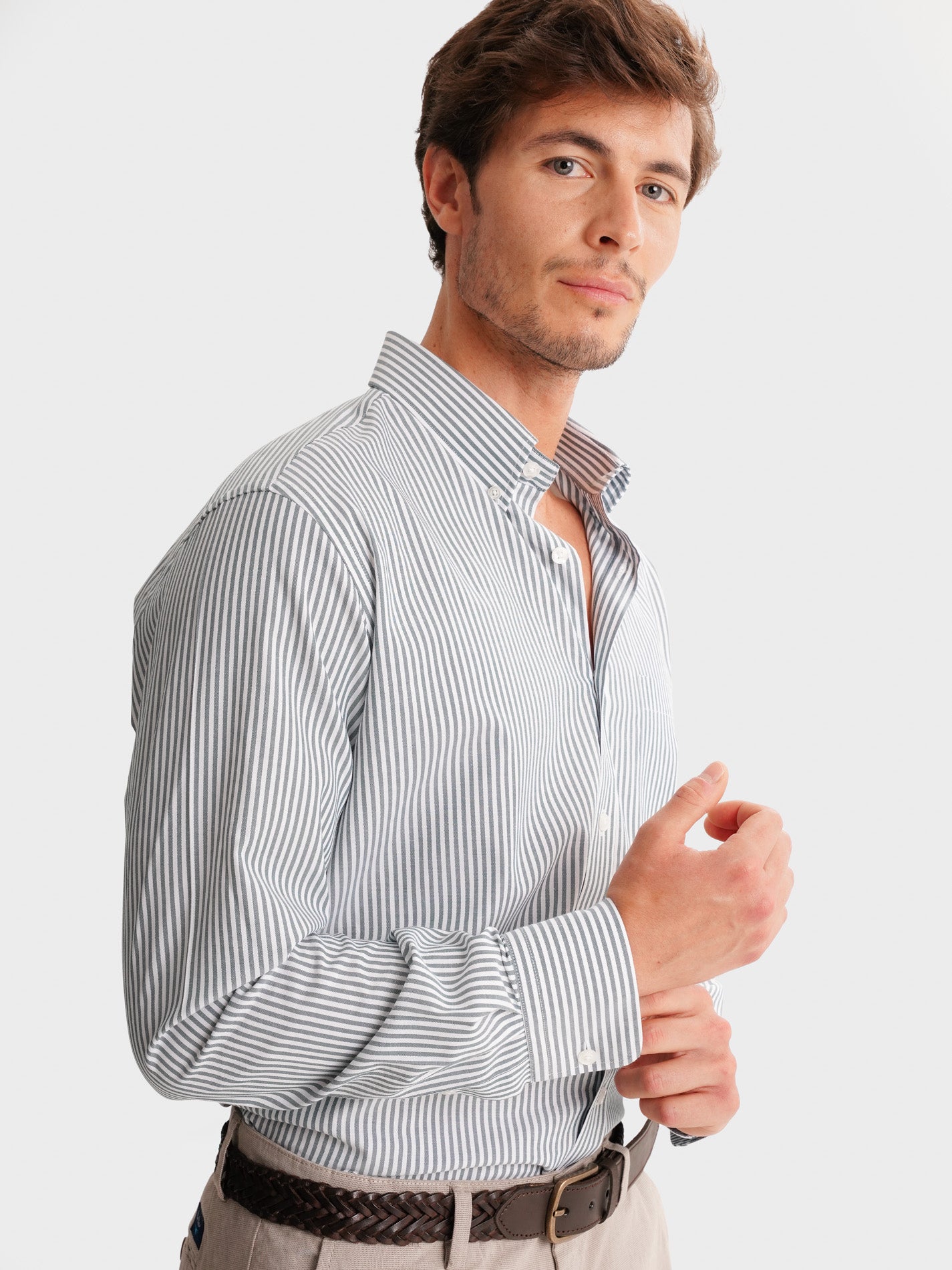 CAMISA MR VERDE REGULAR FIT. AZUL