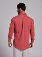 PINK COTTON SHIRT LONG SLEEVE REGULAR FIT MR. BLUE