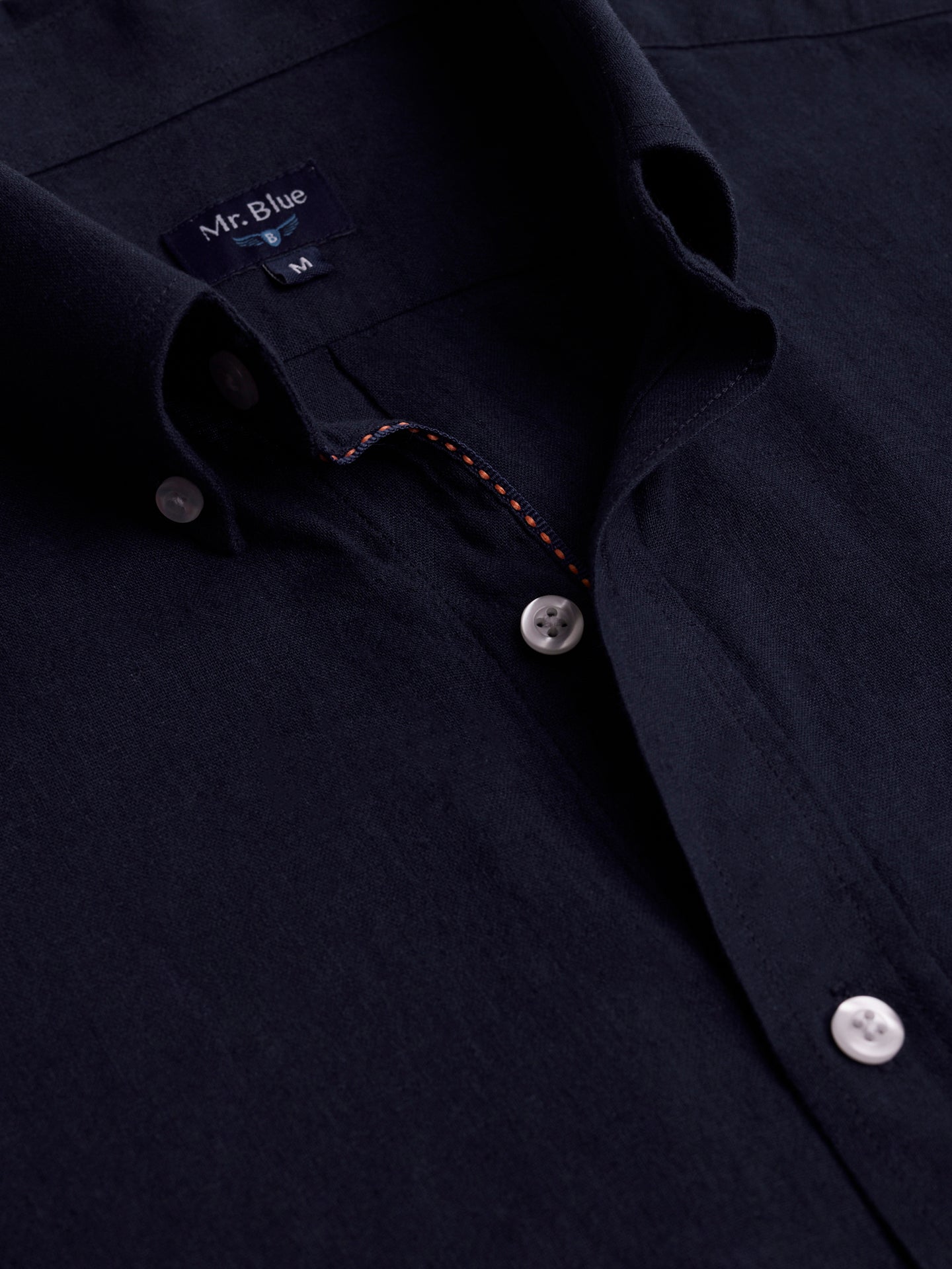 Regular Fit Blue Linen Shirt Mr. Blue