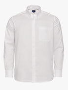 CAMISA ALGODÓN BLANCA MANGA LARGA REGULAR FIT MR. AZUL