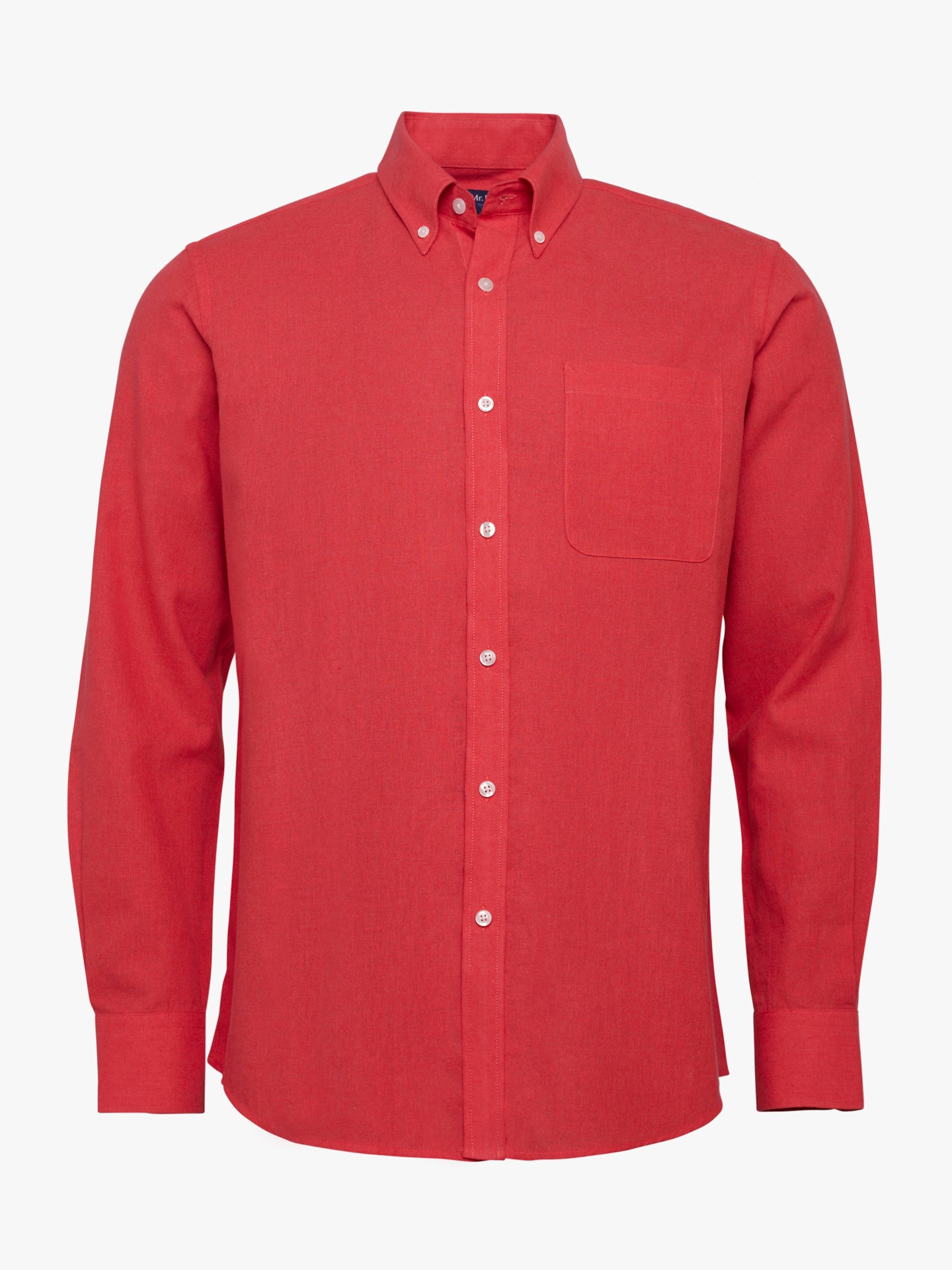 Mr. Blue Pink Linen Regular Fit Shirt