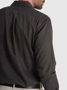 CAMISA ALGODÓN GRIS MANGA LARGA REGULAR FIT MARK BELLUCCI