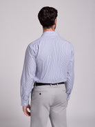 CAMISA DE ALGODÓN AZUL MANGA LARGA CLASSIC FIT MR. AZUL