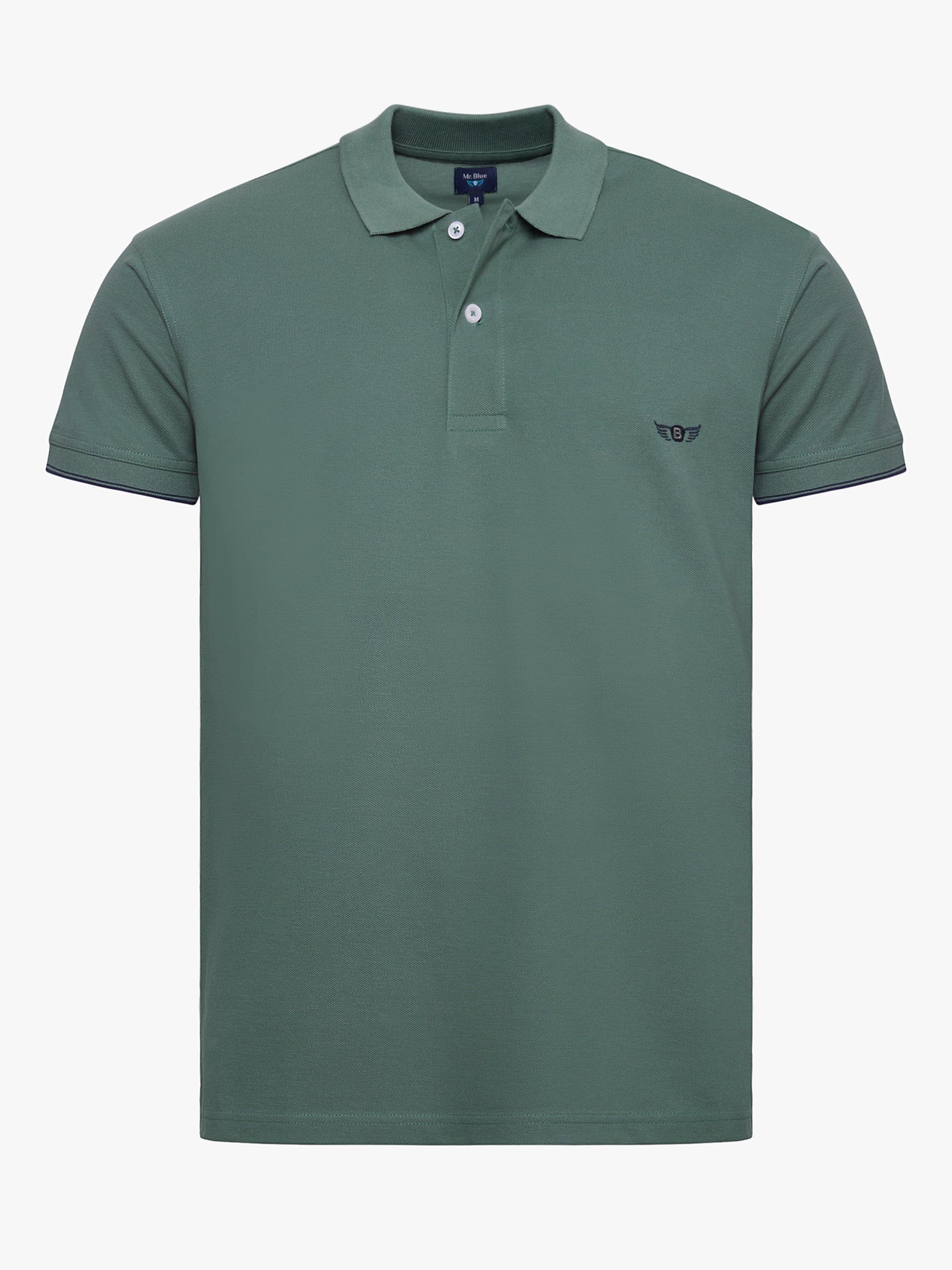 POLO VERDE MANGA CORTA REGULAR FIT MR. AZUL