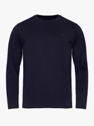 BLUE COTTON T-SHIRT LONG SLEEVE REGULAR FIT MR. BLUE