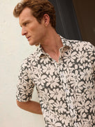 Camisa Regular Fit Lino Gris Mr. Blue