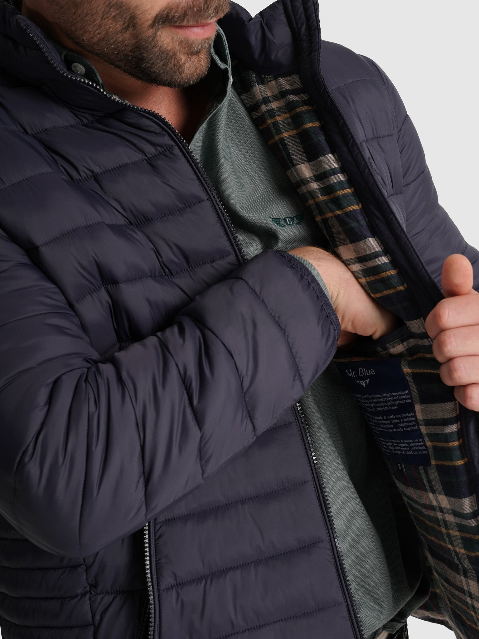 Blusão Azul Regular Fit Mr. Blue