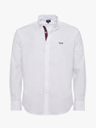 CAMISA ALGODÓN BLANCA MANGA LARGA REGULAR FIT MR. AZUL