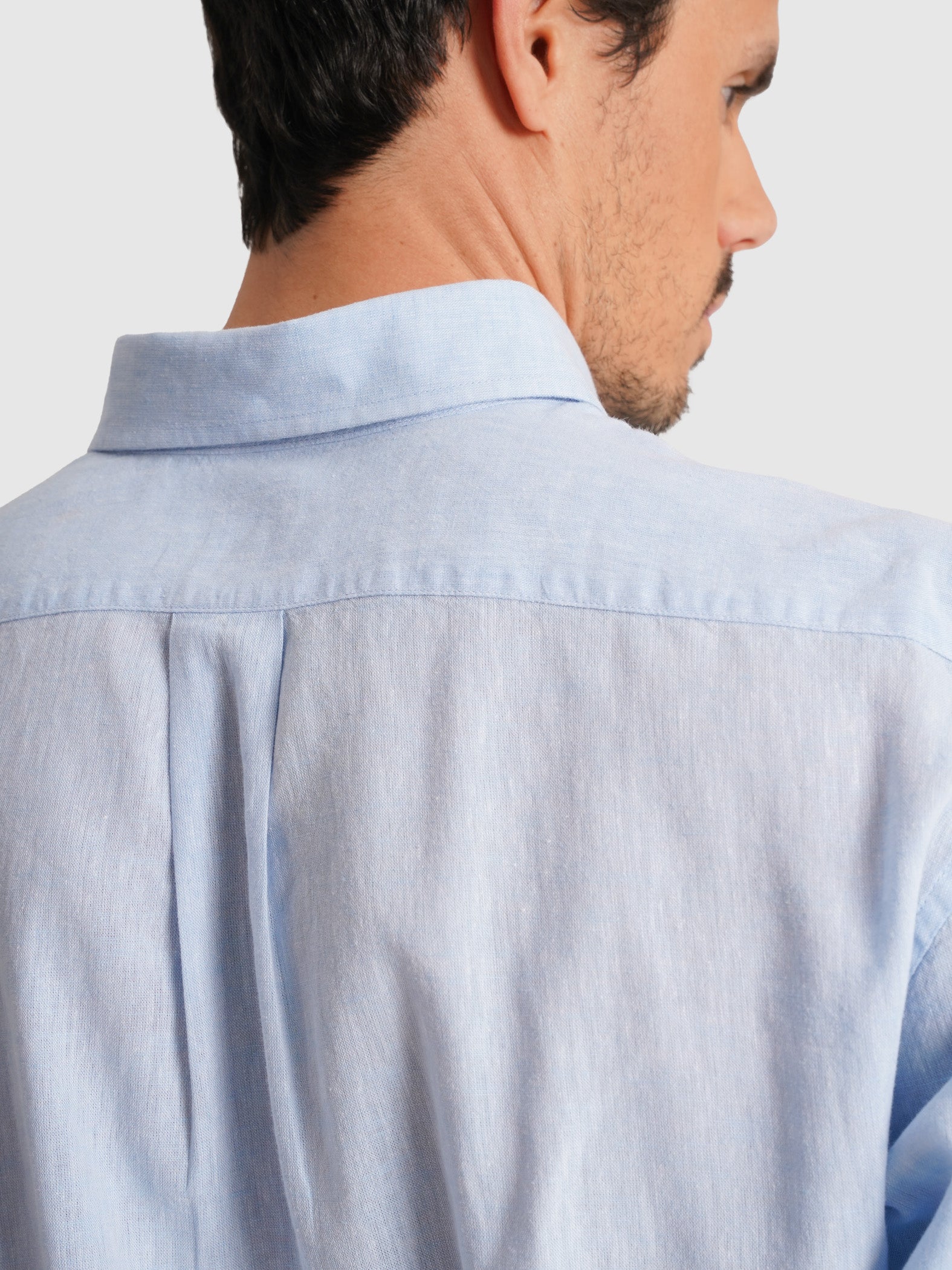 CAMISA MR AZUL MANGA LARGA REGULAR FIT. AZUL