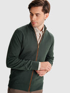 JERSEY FINO VERDE REGULAR FIT MR. AZUL