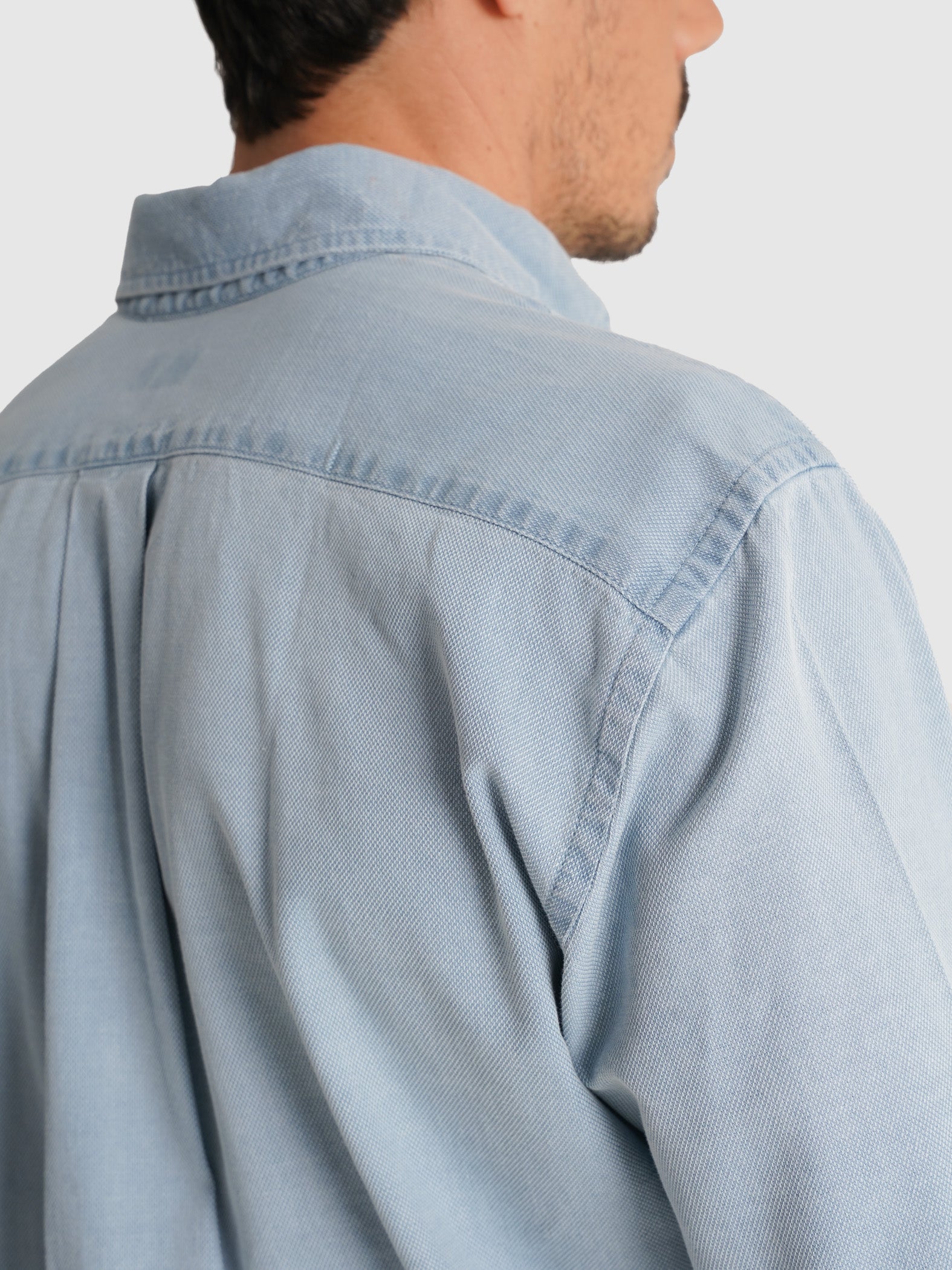 CAMISA MR AZUL MANGA LARGA REGULAR FIT. AZUL