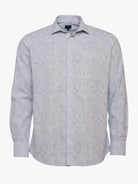 Camisa Regular Fit Lino Azul Mr. Blue