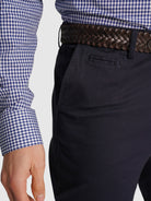 CALÇAS TWILL AZUIS SLIM FIT MR. BLUE