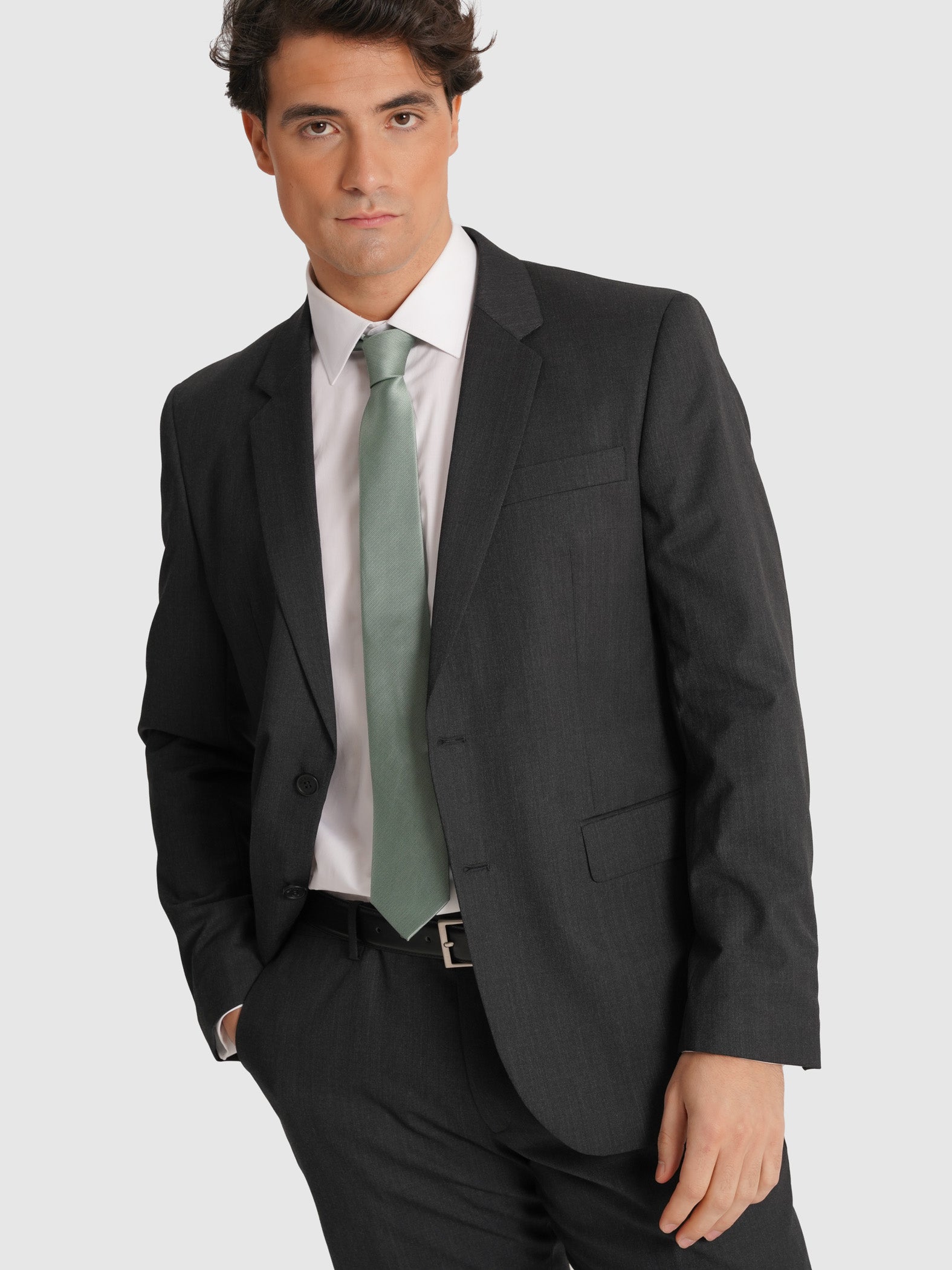 GRAY SUIT LONG SLEEVE REGULAR FIT MR. BLUE