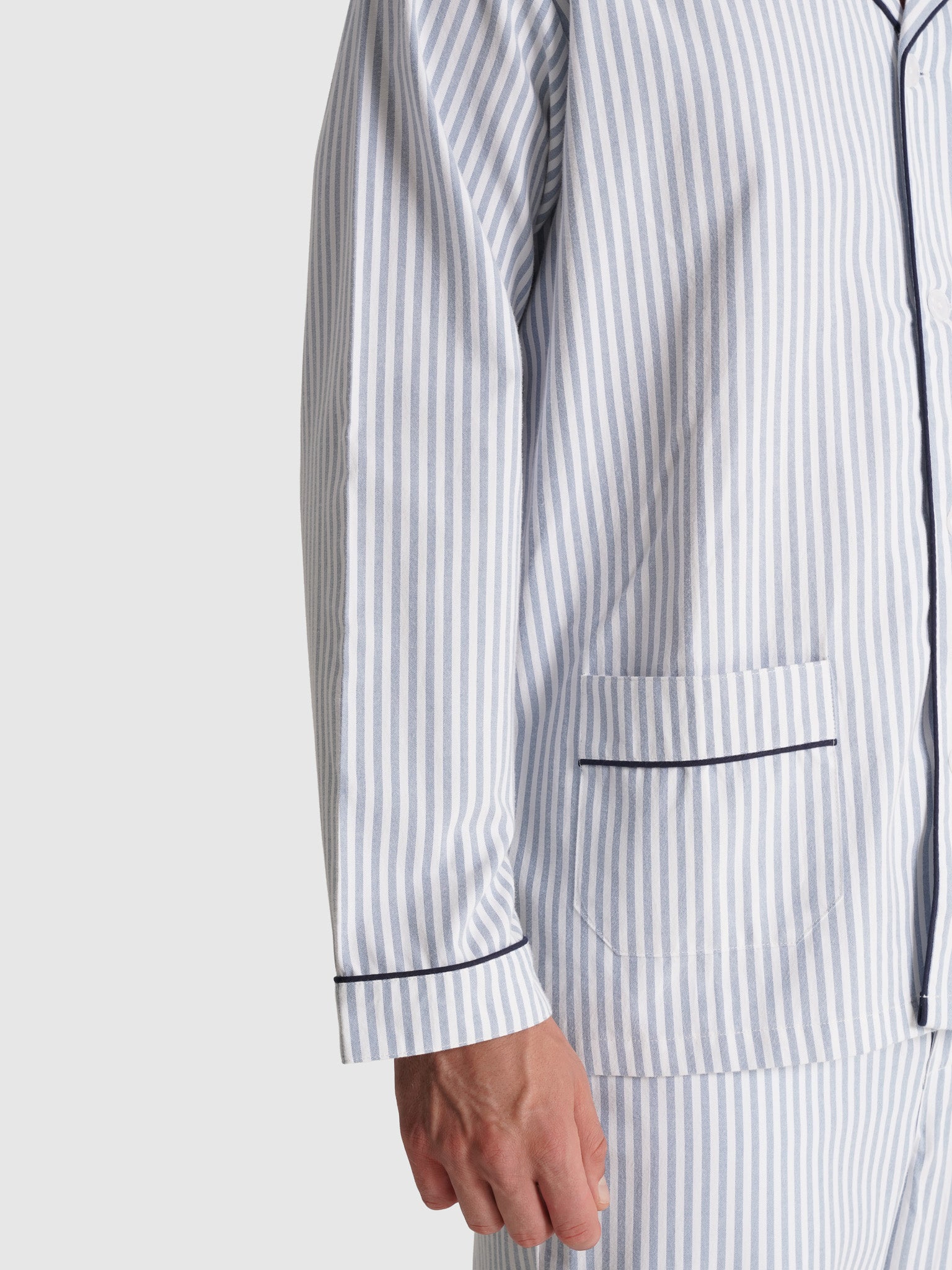 Pijama Azul Manga Comprida Classic Fit Mr. Blue