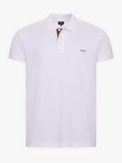 POLO BLANCO MANGA CORTA REGULAR FIT MR. AZUL