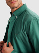 GREEN REGULAR FIT MR SHIRT. BLUE