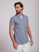 POLO AZUL MANGA CORTA REGULAR FIT MR. AZUL