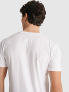 WHITE T-SHIRT SHORT SLEEVE REGULAR FIT MR. BLUE