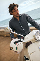CAMISA SASTRERÍA MANGA LARGA GRIS MARK BELLUCCI