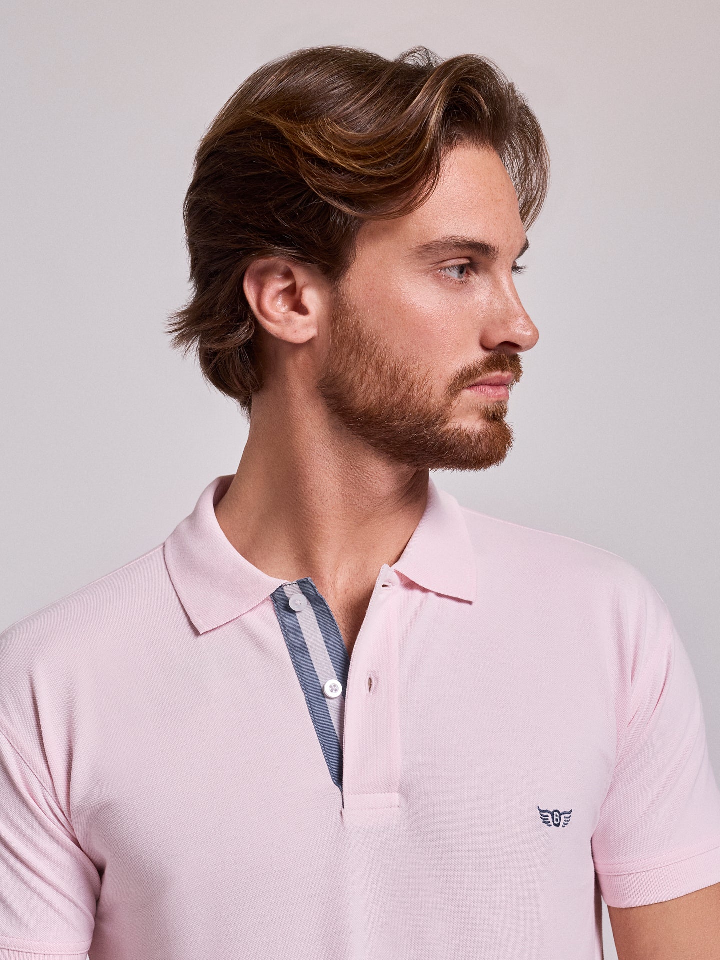 PINK SHORT SLEEVE POLO REGULAR FIT MR. BLUE