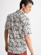 Camisa Regular Fit Lino Gris Mr. Blue