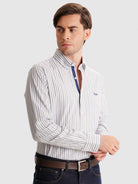 CAMISA MR AZUL REGULAR FIT. AZUL