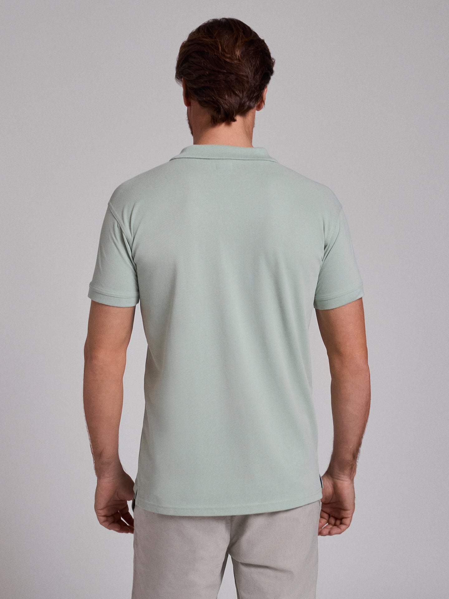 POLO VERDE MANGA CORTA REGULAR FIT MR. AZUL