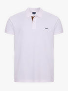 WHITE PIQUET POLO SHORT SLEEVES REGULAR FIT MR. BLUE