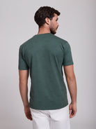 CAMISETA ALGODÓN VERDE MANGA CORTA REGULAR FIT MR. AZUL