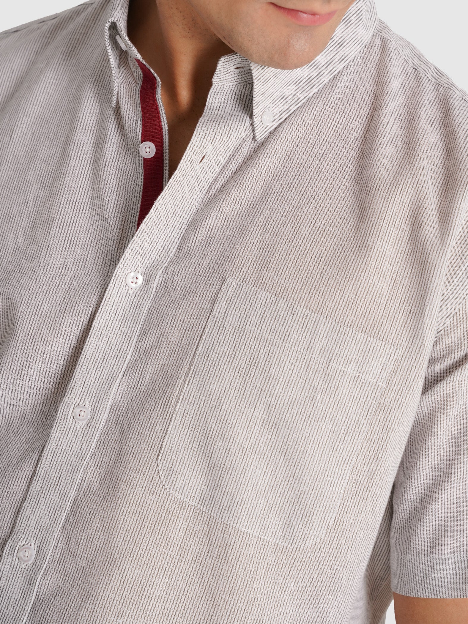 GRAY SHORT SLEEVE REGULAR FIT MR. BLUE
