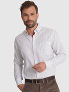 Camisa Algodão Azul Manga Comprida Regular Fit Mr. Blue