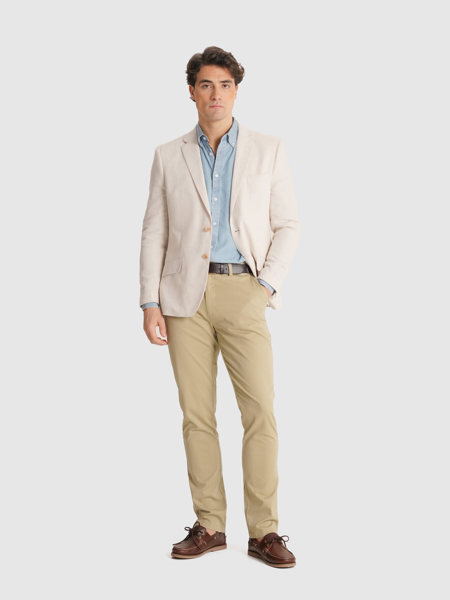 REGULAR FIT BEIGE BLAZER MR. BLUE