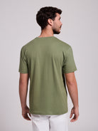 CAMISETA ALGODÓN VERDE MANGA CORTA REGULAR FIT MR. AZUL