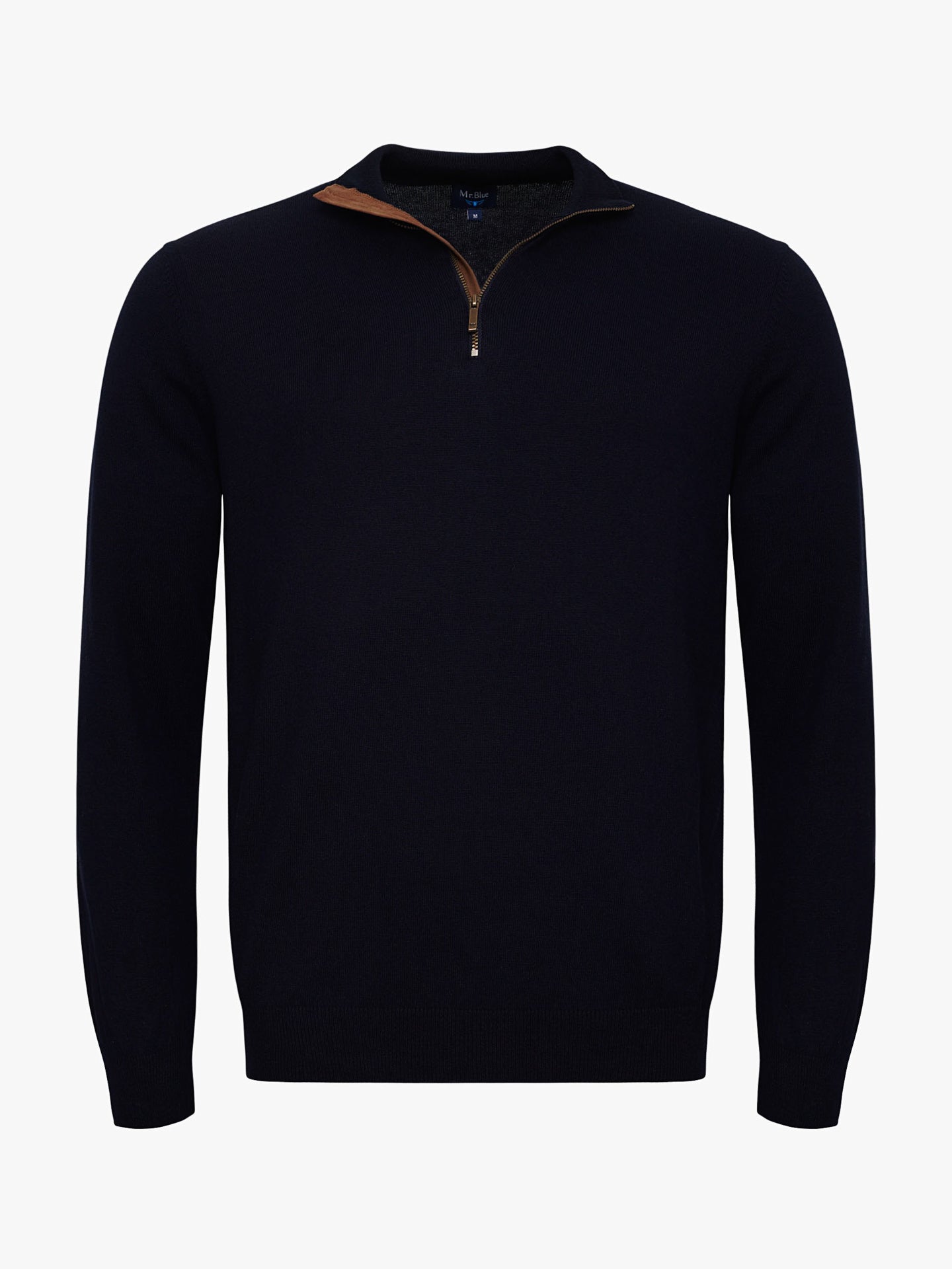 JERSEY FINO AZUL MANGA LARGA REGULAR FIT MR. AZUL