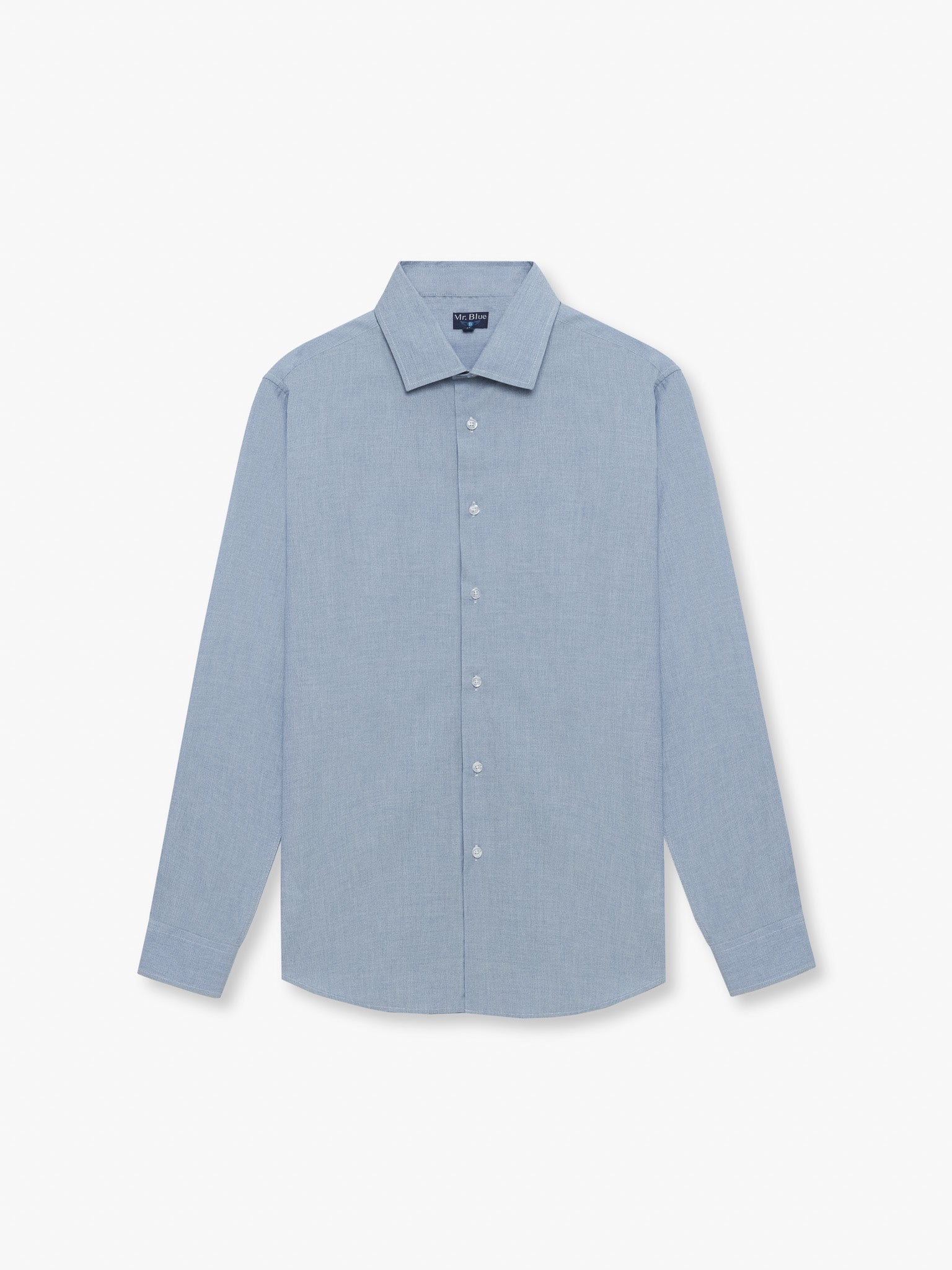 FIL-A-FIL BLUE LONG SLEEVE SLIM FIT MR SHIRT. BLUE