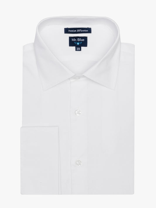 WHITE SHIRT CLASSIC FIT MR. BLUE