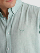 LONG SLEEVE GREEN SHIRT REGULAR FIT MR. BLUE