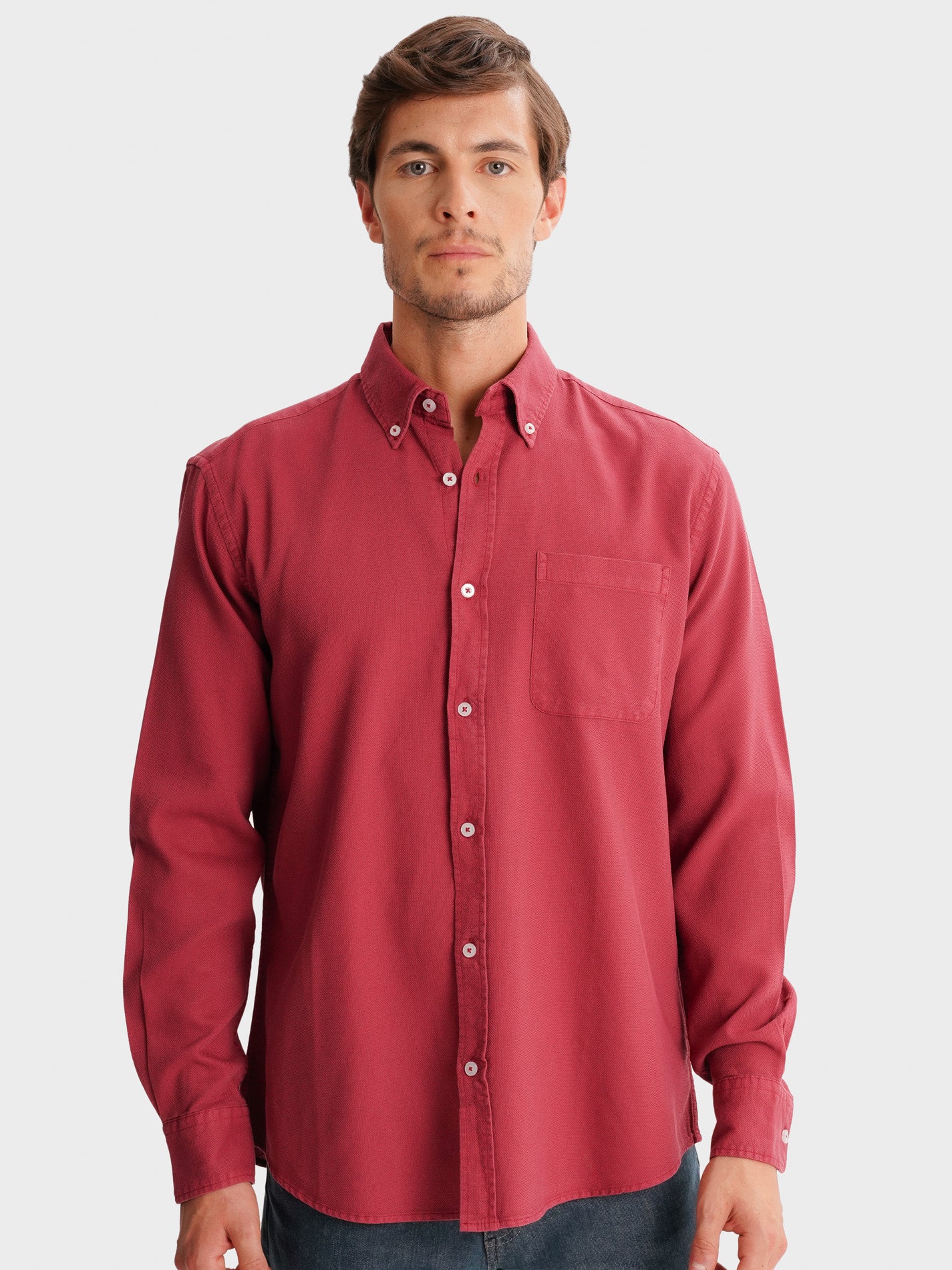 RED REGULAR FIT MR SHIRT. BLUE
