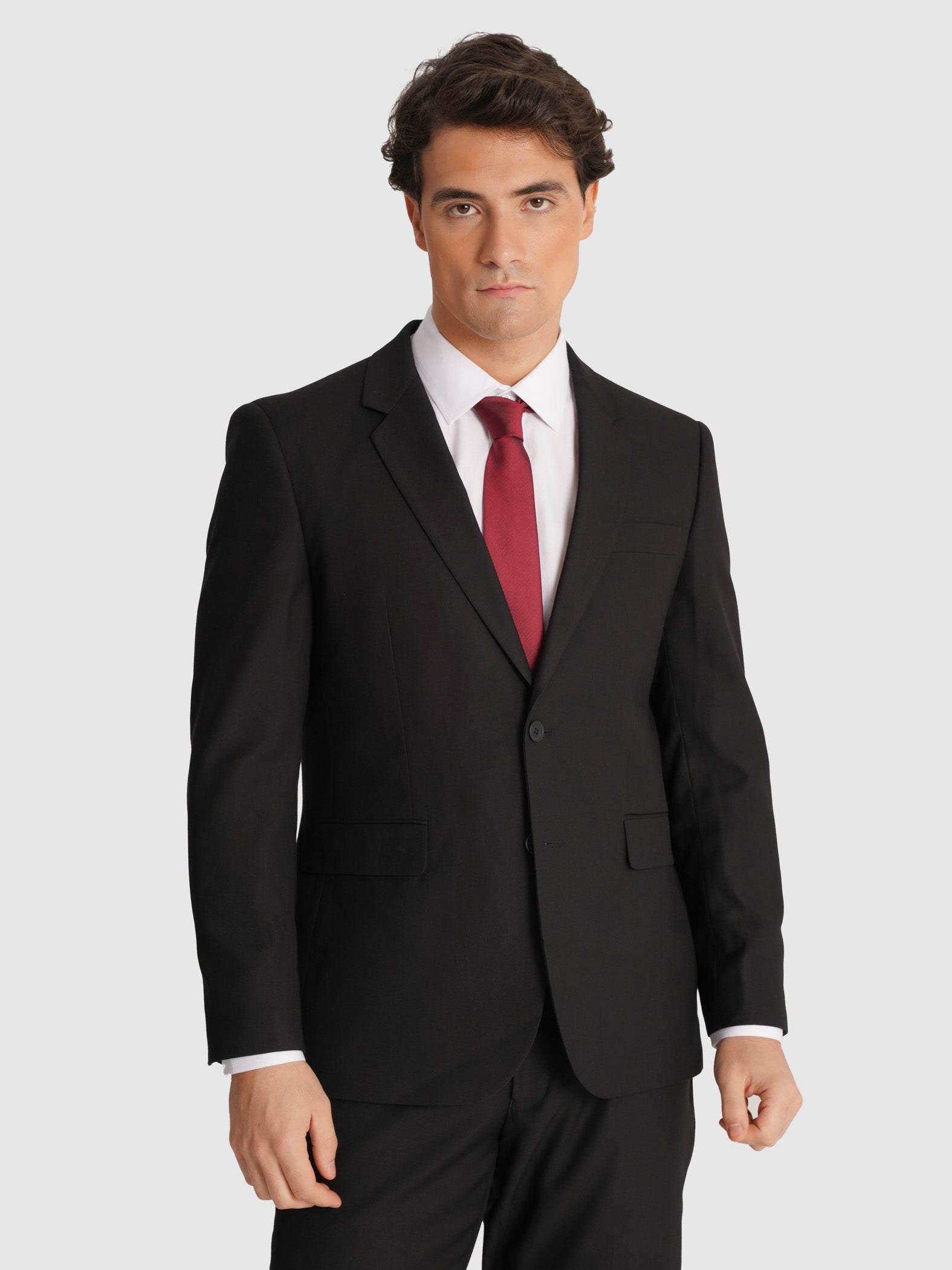 TRAJE NEGRO MANGA LARGA REGULAR FIT MR. AZUL