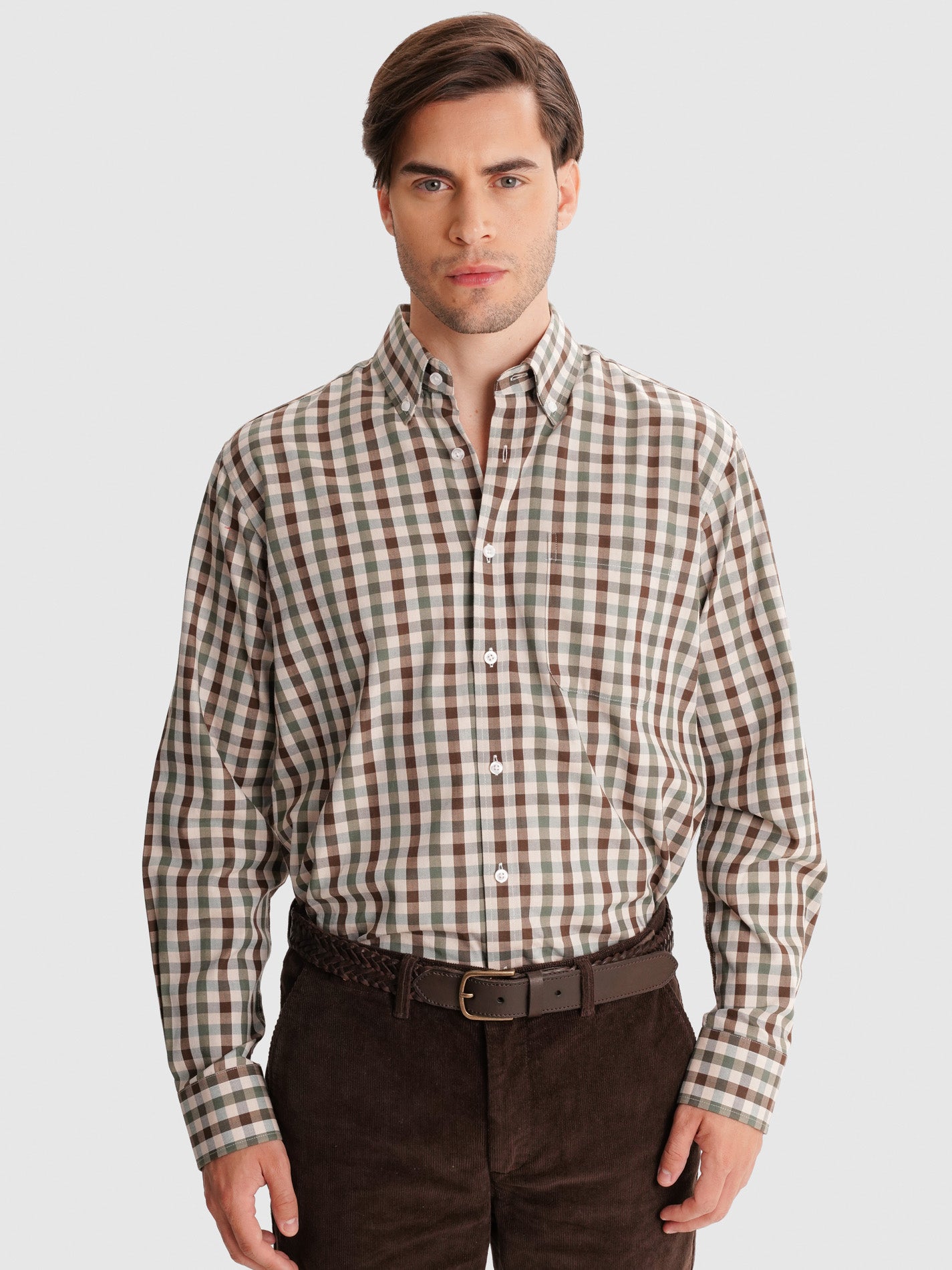 CAMISA MR VERDE REGULAR FIT. AZUL