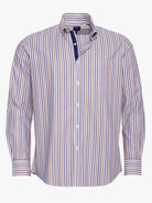WHITE REGULAR FIT MR SHIRT. BLUE