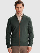 JERSEY FINO VERDE REGULAR FIT MR. AZUL