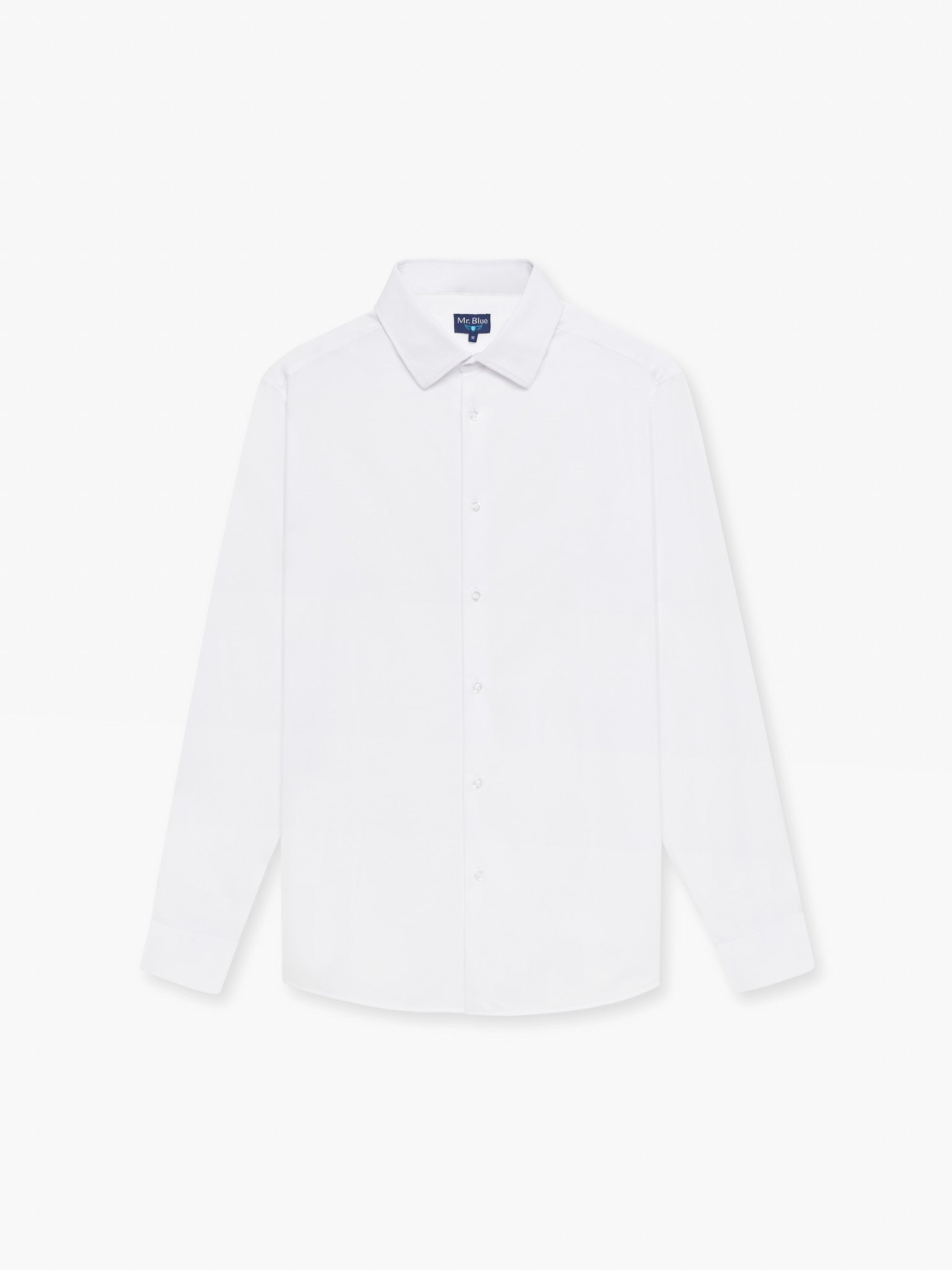 CAMISA BRANCA MANGA COMPRIDA SLIM FIT MR. BLUE