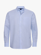CAMISA ALGODÓN AZUL MANGA LARGA REGULAR FIT MR. AZUL