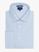 LONG SLEEVE BLUE POPPLINE SHIRT CLASSIC FIT MR. BLUE