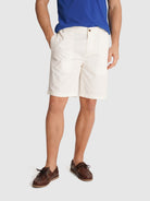 WHITE TWILL BERMUDA REGULAR FIT MR. BLUE